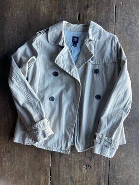 GAP  I  VINTAGE SHORT TRENCH  I  SIZE SMALL